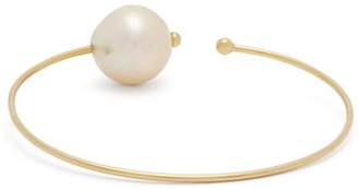 Mizuki Gold, Diamond And Pearl Cuff Bracelet - Womens - Pearl