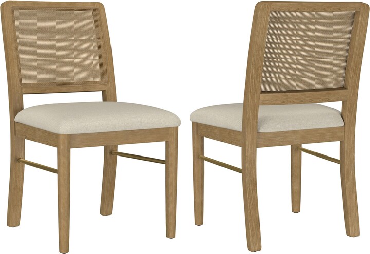 Coaster Fine Furniture Coaster Home Furnishings - Arini - Set of 2 Rattan Cane Dining Side Chair with Asian Hardwood Frame
