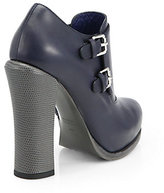 Thumbnail for your product : Fendi Leather Platform Ankle Boots