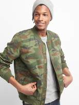 Thumbnail for your product : Gap Wearlight Camo Bomber Jacket
