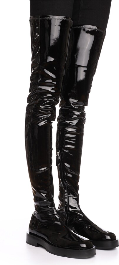 Givenchy Patent Over the Knee Boot - ShopStyle