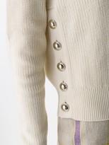 Thumbnail for your product : MICHAEL Michael Kors Ribbed Side Button Jumper