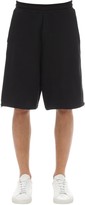 Thumbnail for your product : McQ Cotton Jersey Shorts W/ Logo Zips