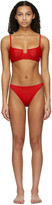 Thumbnail for your product : Solid & Striped Red Re/Done Edition 'The Harley' Bikini