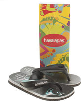 Thumbnail for your product : Havaianas Kids Black & Teal Max Heroes Boys Junior