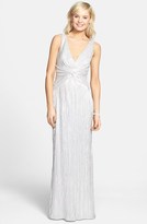 Thumbnail for your product : Laundry by Shelli Segal Front Knot Foiled Jersey Gown