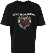 Thumbnail for your product : Dolce & Gabbana heart crest print T-shirt