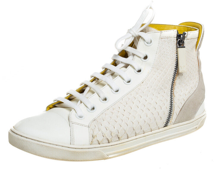 LOUIS VUITTON MENS White Checker Board Sneakers Tennis Shoes 9 US Damier  Pattern $350.00 - PicClick