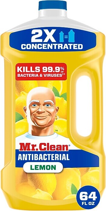 MR. CLEAN Antibacterial Multi-Surface Cleaner, Lemon Scent, 64 Fl. oz. (11290)