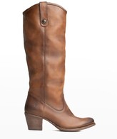 Thumbnail for your product : Frye Jackie Leather Button Tall Western Booties