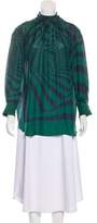 Thumbnail for your product : Dries Van Noten Silk Printed Blouse green Silk Printed Blouse