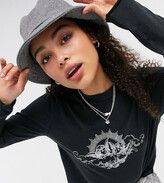 Thumbnail for your product : Noisy May exclusive oversized t-shirt with cherub motif in black