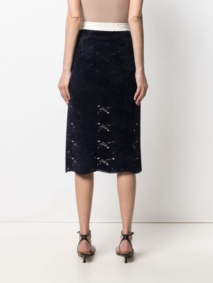 ANDERSSON BELL Two-Tone Midi Skirt