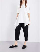 Thumbnail for your product : Sportmax Addurre pleated-sleeves crepe top