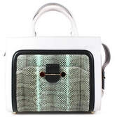 Thumbnail for your product : Jason Wu Gray Green Daphne Water Snakeskin Leather Tote Crossbody Handbag
