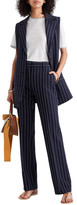 Thumbnail for your product : See by Chloe Pinstriped Stretch-crepe Vest