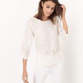 Pepe Jeans Blouse brodée, manches 