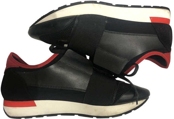 balenciaga race runners mens black