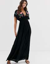 Thumbnail for your product : Accessorize Orla Embroidered Maxi Beach Dress