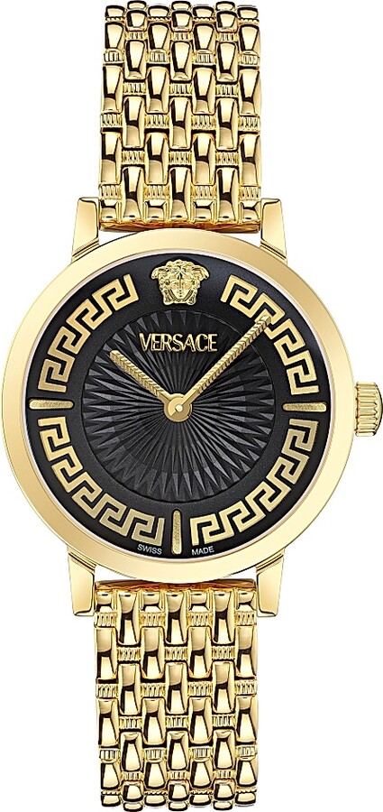Women's Greca Fortuna Goldtone Bracelet Watch/35MM - Yellow Gold