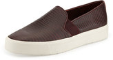 Thumbnail for your product : Vince Berlin Lizard-Print Skate Shoe, Oxblood