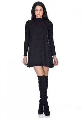 AX Paris Black Knitted Mini Swing Dress