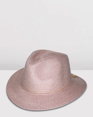 BeforeDark - Women's Pink Hats - Avoca Flexibraid Fedora - Size One Size, M/L at The Iconic