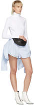 Thumbnail for your product : Alexander Wang Blue and White Striped Front Tie Skort