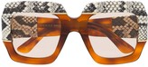 Thumbnail for your product : Gucci Oversized Sunglasses