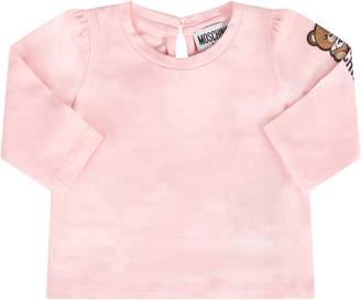 Moschino Pink Babygirl T-shirt With Teddy Bear