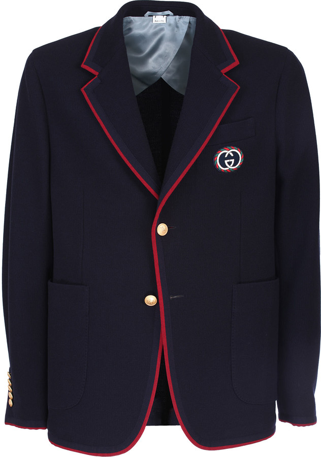 Gucci Palma wool and cotton jacket - ShopStyle