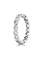 Thumbnail for your product : Pandora Heart silver ring with cubic zirconia