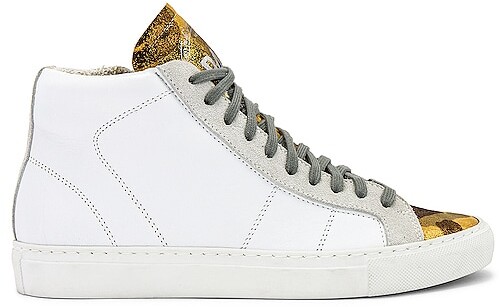 p448 star leather high top sneaker