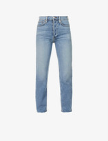 Thumbnail for your product : RE/DONE Stove Pipe straight-leg high-rise stretch-denim jeans