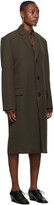 Thumbnail for your product : Lemaire Brown Wool Suit Coat