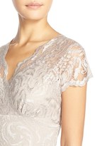 Thumbnail for your product : Marina Surplice Stretch Lace Gown