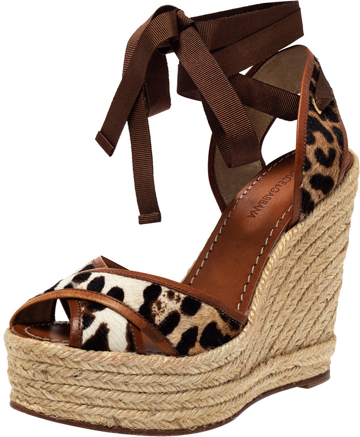 ankle wrap espadrilles leopard