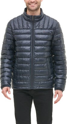 Tommy Hilfiger Men's Quilted Faux Leather Puffer Jacket - ShopStyle