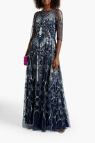 Thumbnail for your product : Marchesa Notte Embellished tulle gown