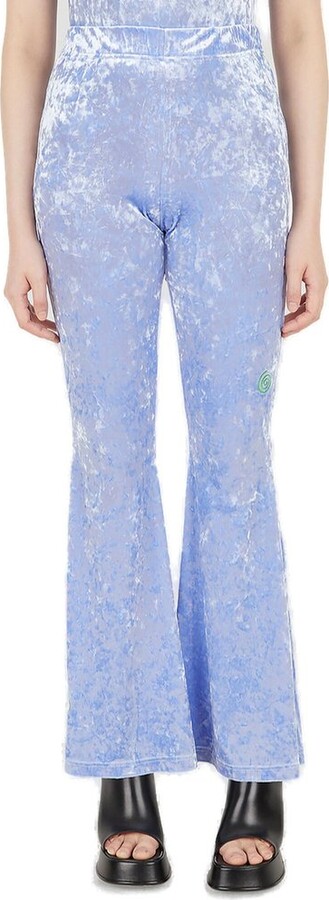 PAM High Waist Flared Velvet Trousers