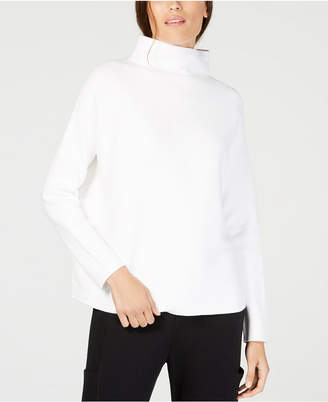 Eileen Fisher Mock-Neck Long-Sleeve Sweater, Regular & Petite