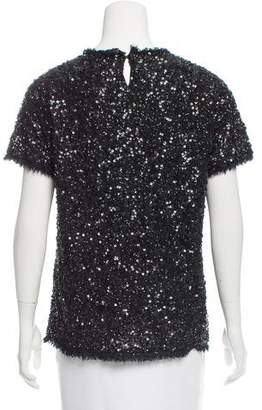 Gryphon Sequined Short Sleeve Top