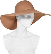 Thumbnail for your product : Eugenia Kim Bunny Chain-trimmed Wool-felt Hat