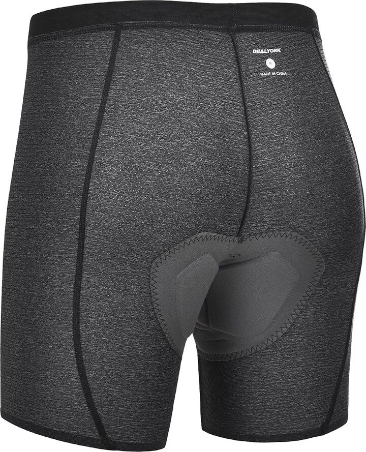 DEALYORK Men's Padded Cycling Shorts Bike Underwear 3D Padding Bicycle