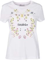 Red Valentino Insects & Flower Print T-shirt