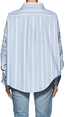 Ji Oh Women's Unbalanced Cotton Poplin Shirt