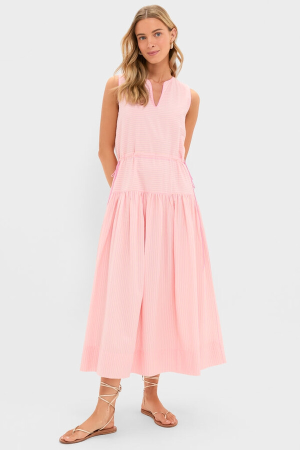 Tuckernuck Pink Peach Charlotte Maxi Dress
