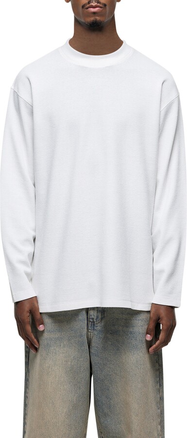 Good For Nothing Scribble Long-Sleeve Waffle T-Shirt