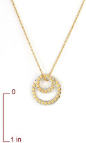 Thumbnail for your product : Anna Beck 'Floating O' Double Circle Necklace