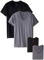 Thumbnail for your product : Fruit of the Loom Men's Four-Pack V-Neck T-Shirt
